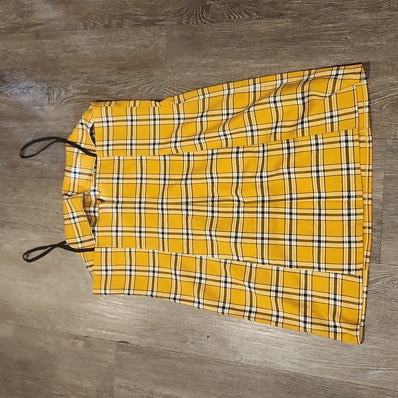 Urban Outfitters Yellow Plaid Mini - Picture 5 of 6